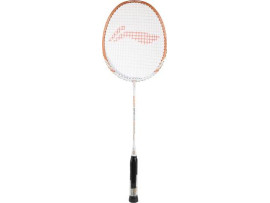 Li-Ning New Smash XP-9 Strung Badminton Racquet (White/Gold) White, Gold Strung Badminton Racquet
